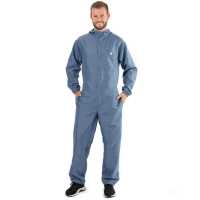 Lackieroverall 1400 Polyester blau mit Kapuze